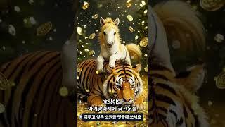 산신 호랑이와 아기망아지 #금전운 #횡재운 #소원성취 #호랑이띠 #말띠