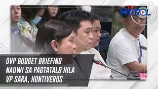 OVP budget briefing nauwi sa pagtatalo nila VP Sara, Hontiveros | TV Patrol