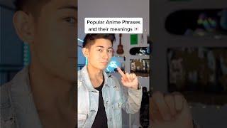 POPULAR ANIME PHRASES AND THEIR MEANINGS | Part 1!