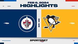 NHL Highlights | Jets vs. Penguins - February 6, 2024