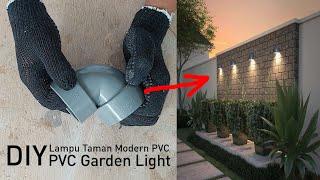 DIY Making Garden Lamps, Modern Wall Lamps from PVC