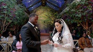 Shirkhori and Crystal Gray wedding at the Chapel of the Flowers in Las Vegas, Nevada 12/17/22