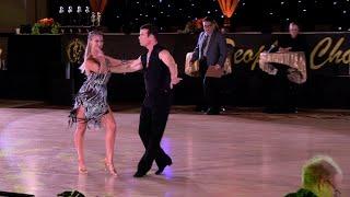 People's Choice 2025 Rhythm Championship Sarah Mollison and Nick Losole performing the Swing.