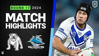 NRL 2024 | Bulldogs v Sharks | Match Highlights