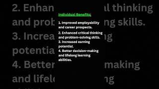 Why is quality education important? #education #study #learning