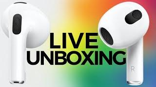 LIVE Unboxing of AirPods 3