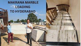 Makrana Marble Loading To Hyderabad Call 9214804444 For Premium Albeta Marble