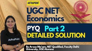 UGC NET Economics PYQ | UGC NET Economics Solutions | NET JRF Economics | NET Economics Class Part 2