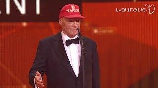 Niki Lauda's Acceptance Speech At The 2016 Laureus Awards