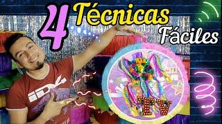 Como DECORAR una PIÑATA de TAMBOR 4 FORMAS FACILES ‼️