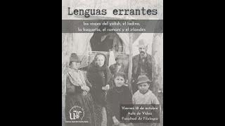 SEMINARIO LENGUAS ERRANTES - Conferencia de David Alemany