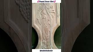 Panel door design  main door design by cnc machine  panel door slet  #shorts #woodworking #wood