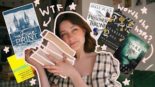 bad tiktok romance & hyped fantasy  books i recently read