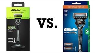 Gillette Fusion Proglide VS Gillette Labs Exfoliating Bar