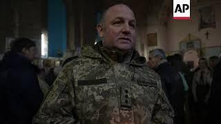 Ukrainian soldiers celebrate Christmas in Kharkiv