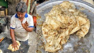 Original PITAI PARATHA of Kolkata 12Rs/- Onlyपीट पीट कर बनाया जाता है ये परांठा Indian Street Food