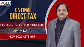 Interest under Sections 234A, 234B & 234C | CA Final Lecture 35