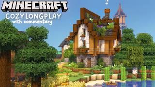 Relaxing Minecraft Longplay With Commentary - Building a Fantasy Enchanting House