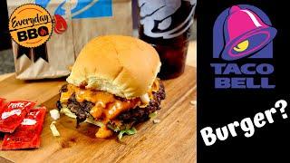 Taco Bell Smash Burger Creation - Concept Burger - Blackstone Griddle Recipe - Everyday BBQ