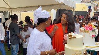 Jackie Appiah Celebriting 41 Years of Age with Friends who helped in Stopping Fire Outbreak At home