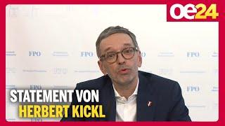 "Wahlergebnis ist glasklar" | Regierungsbildung: Statement von FPÖ-Chef Kickl