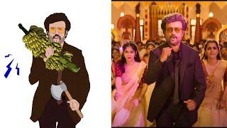 Manasilayo Full Video Song | Vettaiyan Song | Rajinikanth | Drawing meme | Manju Warrier | Funny