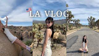 LA vlog ep.1| Korean Vlog •BBQ at Joshua Tree w/stars•The Grove•Desert Hill Outlet•Palms Springs