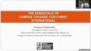 THE ESSENTIALS OF CAMPUS CRUSADE FOR CHRIST INTERNATIONAL