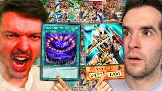 We Opened The FIRST Yugioh Sets Ever - THEN WE DUEL! Ft. @rhymestyle