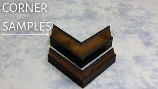 Picture Frame Corner Samples - Brazilian Cherry Burl