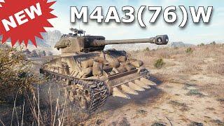 World of Tanks M4A3(76)W Sherman - NEW TANK !