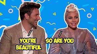 Bradley Cooper Can't Keep His Eyes Off Lady Gaga