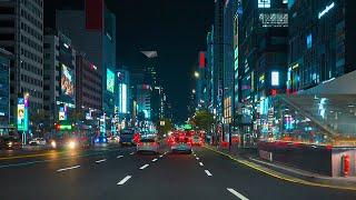 Seoul Night Drive  | Downtown Vibes | Chill Lofi Hiphop Beats | POV 4K HDR