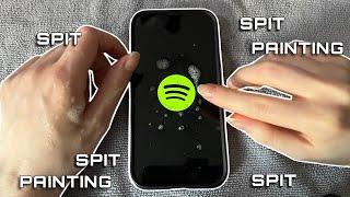 ASMR SPITTY SPIT PAINTING SPOTIFY TRIGGER