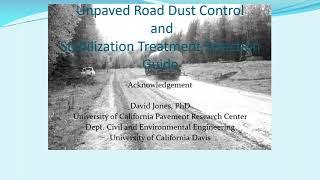 Gravel Roads Design and Maintenance Training Course   Part 1 Webinar