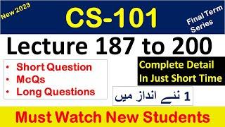 CS101 lecture 187 to 200_cs101 Short lecture 101_cs101 Short lectures_cs101shortlecuresforfinalterm