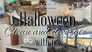 New 2022 Halloween Clean and Decorate with me/Halloween Decorate/Fall Decorate/Clean with me