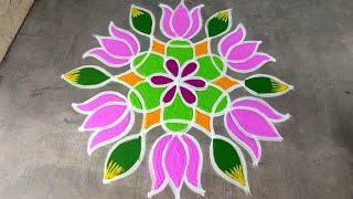 Aadivelli special poo kolam|5*3 aadipooram kolam|Aadi 18 kolam|aadiperuku kolam|Amazingrangoli