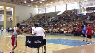 Basketball Without Borders Portugal - Federico Mussini wins 3pt contest