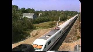 German ICE Train on demo tour Boston to Portland and return during 09/1993