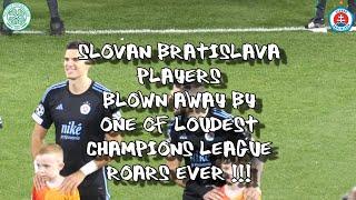 Players Blown Away by One of  Loudest Champions League Roars Ever - Celtic 5 - Slovan Bratislava 1