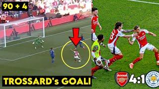 Trossard Last Minute Goal,Crazy Reactions Arsenal 4:2 Leicester All Goal & Highlights