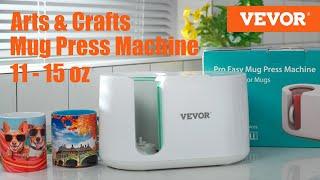 VEVOR Mug Press Machine, 11-15oz, Coffee Cup Transfer Printing, DIY Gifts