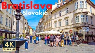 Bratislava Slovakia  4K Old Town Walking Tour 2022