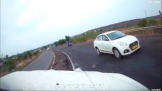 Dangerous Crash of Mahindra Scorpio recorded in Dashcam  Never get distracted while driving