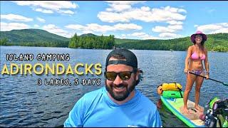 Adirondack Island camping - 3 Lakes in 5 days