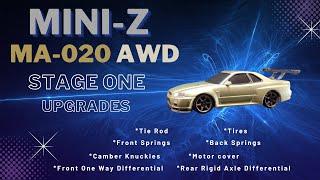 MINI-Z MA-020 AWD Upgrades **Stage 1** Install and Test Drive