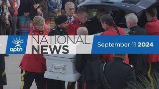 APTN National News September 11, 2024 – Paying respects to Cathy Merrick, Fatal shooting in Windsor