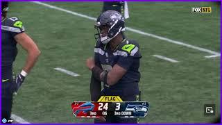 Geno Smith gets called for taunting and the Seahawks are absolutely falling apart #NFL