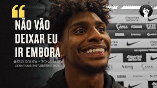 HUGO SOUZA ABRE O JOGO SOBRE RENOVAÇÃO NO CORINTHIANS, REVELA PAPO COM YURI E CITA "GUERRA" EM DÉRBI